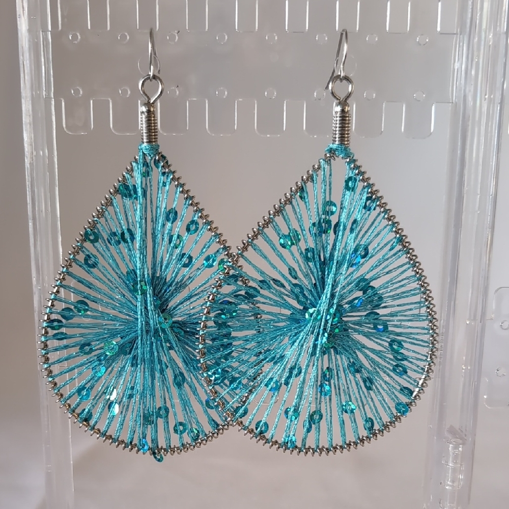 Blue Teardrop Earrings